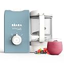 Beaba Babycook Express Multifunctional Baby Food Processor, Blender, Steamer, Sterilizer and Cooker, Baby Essentials, Baby Food, Fast Cooking (Blue)