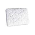 BabyDoll Bedding Fitted Waterproof Cradle Mattress Protector,18x36, white