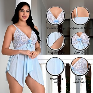 Babydoll Lace Nighty for Women Sensual