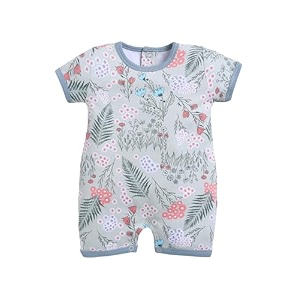 BABYGO Baby Half Sleeve Rompers 100 Cotton