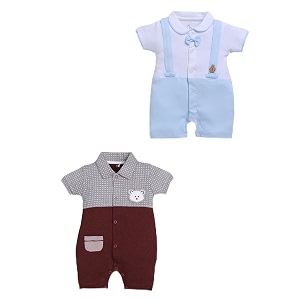 babygo baby half sleeve rompers 100 cotton rompers for new born baby boysdaily suits for baby boys amp girls 0x3msky-maroononesies infant clothes  pack of 2