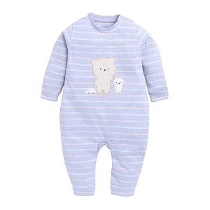 baby go full sleeve romper for baby boys9-12mroyal blue