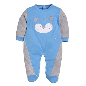 baby go 3-6m6-9m-9-12m full sleeve 100 soft cotton romperjumpsuitsleepsuitnightsuitinfant wearclothes for baby boys blue