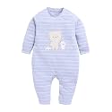 BABY GO Full Sleeve Romper For Baby Boys(9-12M,ROYAL BLUE)