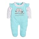 BABY GO 0-3M/3-6M Full Sleeve 100% Soft Cotton Romper/jumpsuit/Sleepsuit/Nightsuit/Infant Wear/Clothes for New Born Baby Girls