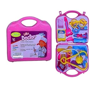 babygo doctor kit set toys for kids girls amp boys  doctor toys for kids  doctor set pretend play learning toy made in india pink color