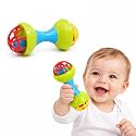 BabyGo Dumbell Rattle for Baby Non-Toxic