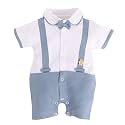 BABYGO 100% Cotton Full Sleeve Regular Fit Regular Romper For Baby Boys