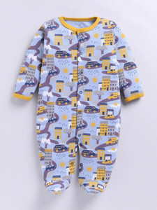 babygo romper for baby boys  baby girls casual printed pure cotton