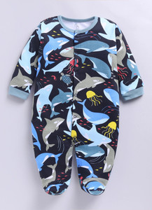 babygo romper for baby boys  baby girls casual printed pure cotton