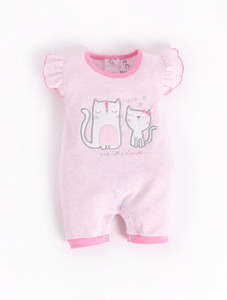 BabyGo Romper For Baby Girls Casual Embellished