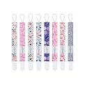 babygoal Animal Pacifier Clips, 8 Pack Binky Paci Holder Clips Fits for Most Baby Pacifiers and Binkies