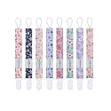 babygoal Flower Pacifier Clips, 8 Pack Binky Paci Holder Clips Fits for Most Baby Pacifiers and Binkies