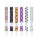 babygoal Halloween Pacifier Clips, 6 Pack Binky Paci Holder Leashes Fits for Most Baby Pacifiers and Binkies
