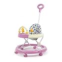 Winnie Musical Baby Walker with Adjustable Height with Light and Parental Handle (Blue)