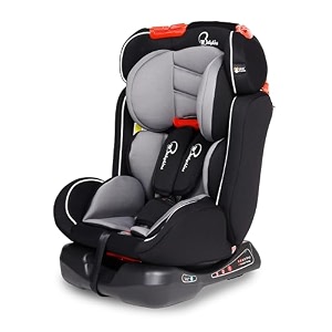 convertible 360 rotation isofix car seat black grey