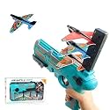 Airplane Launcher Gun, Safe and Fun Shooting Guns for Kids, Paper Foam Gliders for Quick and Easy|Best Gift for Boys Kids Children | Multicolor