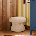 Babyletto Kids Mushroom Pouf in Chai Shearling