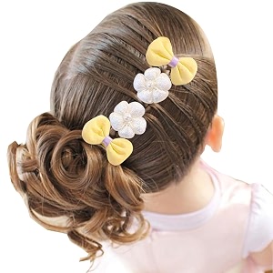 babymoon fusion flower 10pcs hairclips hair accessories set  yellow
