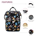 BabyMoon Mother Diaper Bag Lightweight Multifunctional Travel Unisex Diaper Backpack | Black Mickey