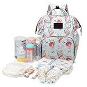 BabyMoon Mother Diaper Bag Lightweight Multifunctional Travel Unisex Diaper Backpack | Blue Mermaid