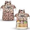 BabyMoon Mother Diaper Bag Lightweight Multifunctional Travel Unisex Diaper Backpack | Floral Peach