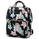 BabyMoon Mother Diaper Bag Lightweight Multifunctional Travel Unisex Diaper Backpack | Black Star