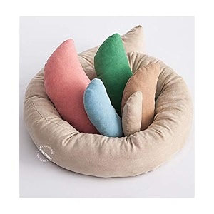 babymoon nest and moon posing pillow baby photography photoshoot props costumes basket filler - 6 pieces