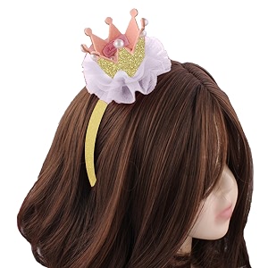 Babymoon Princess Girls Pearl Crown Headband