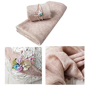 babymoon rayon newborn baby wraps with hairband photography photoshoot props costume swaddle 190x60cm brown
