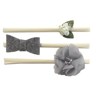 babymoon set of 3 baby nylon headbands fusion hairbands for newborns toddlers and girls - grey