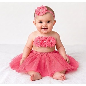 babymoon  set of 3 princess tutu outfit  baby photography shoot props  dark pink