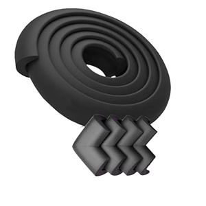 babypro 2 meter edge amp 4 corner guard with adhesive tape pack of 5 black