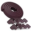 BabyPro 2 Meter Edge &amp; 4 Corner Guard with Adhesive Tape, Pack of 9, Brown