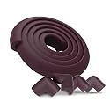 BabyPro Baby proofing Edge and Corner Combo (12mm, Pack of 5) by Certified Professional Childproofer of 2 Meters of Edge Guard &amp; 4 Corner Protectors Covering, Furniture Corners (Mahogany)