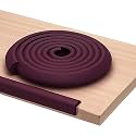 BabyPro BabyProofing Edge Guard (12mm, Pack of 1) with Strong Adhesive Tape by Certified Professional Childproofer, 2 Meter Long for Furniture Corner, Bed, Table Corners, for Child Safety (Brown)