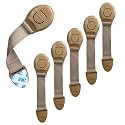 BabyPro Safety Latches with Adhesive Mount, Pack of 6, Beige