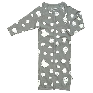 babysoy organic modern solid bundlergown