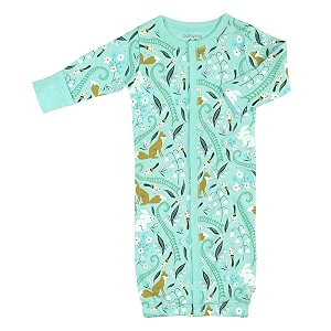 babysoy organic modern solid bundlergown