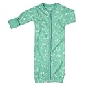 Babysoy Unisex Baby Long Sleeve Gown Sleep Sack, Ultra Soft Nightgown, Newborn Reversible Mittens