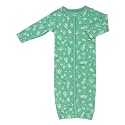 Babysoy Unisex Baby Long Sleeve Gown Sleep Sack, Ultra Soft Nightgown, Newborn Reversible Mittens