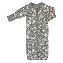 Babysoy Unisex Baby Long Sleeve Gown Sleep Sack, Ultra Soft Nightgown, Newborn Reversible Mittens