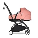 BABYZEN YOYO² Black Frame + Ginger Bassinet - Includes Thick Double Mattress, Ventilated Shell &amp; Canopy