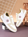Bacan Mens White Beige Casual Sneakers