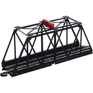 bachmann industries e-z track truss bridge with blinking light ho scale train