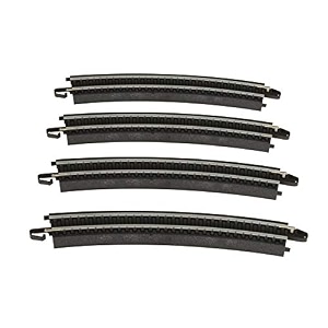 bachmann trains snap-fit e-z track 18 radius curved track 4card