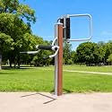Back Exerciser,Lower Back AGER,Waist AGER with Sturdy Metal e,Outdoor Fitness Equipment for Core Strengthening and Stretching Balanced Body Exercises (C)
