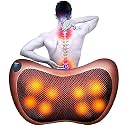 Back Massager with Heat, Shiatsu Back and Neck Massager with Deep Tissue Kneading Electric Neck Massage Pillow for Shoulders Legs Foot Muscle Pain Relief for Home Car Office (Medium)