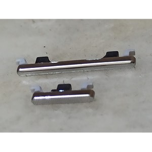 replacement side power on off lock button amp volume key button part switch compatible with moto one vision -silver - grey
