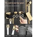 Backline Shower Set for Bathroom Full Set 4 in 1 Wall Shower Mixer Hot & Cold Shower Panels, Hand shower | overhead Shower | Jet Spray For Bathrooms (Black Gold)